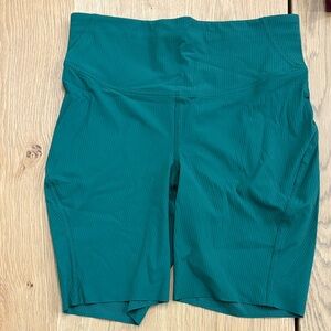 lululemon athletica Green Bike Shorts